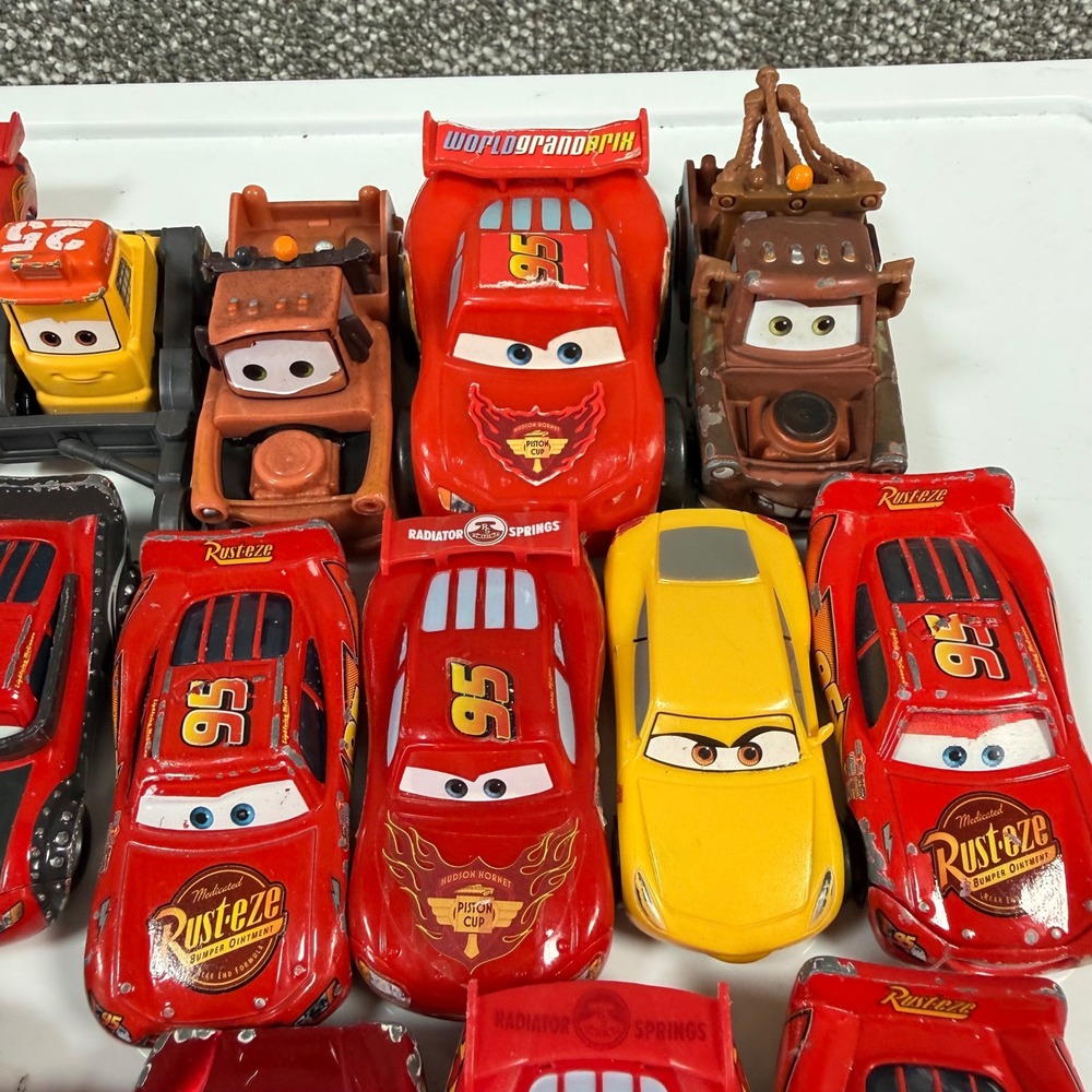 Disney Pixar Cars Lightning McQueen Toy Vehicle‎ Lot Mater Toon Dragon Jackson - Picture 3 of 5